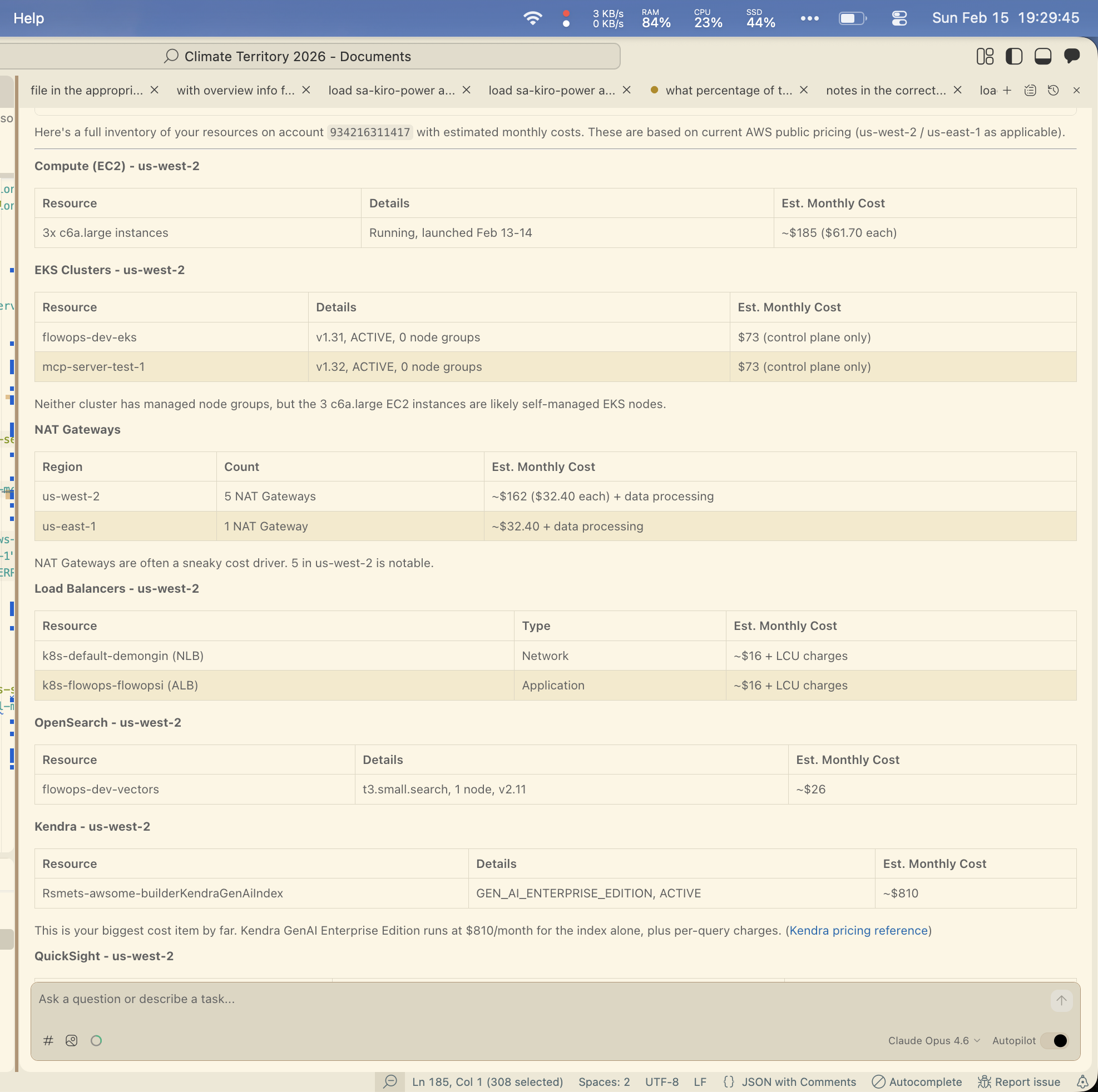 Kiro IDE cost breakdown part 1